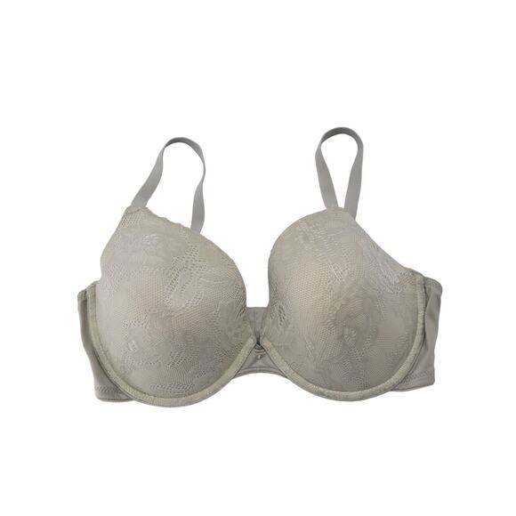Maidenform Bra 36D Womens Grey Underwired Padded Boost Adjustable Straps - Picture 1 of 5